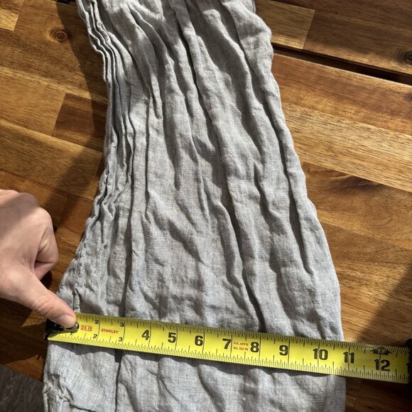 Linen Fairy Tales Overalls Womens 100% Linen Gray Lagenlook SEE MEASUREMENTS! - Picture 14 of 14